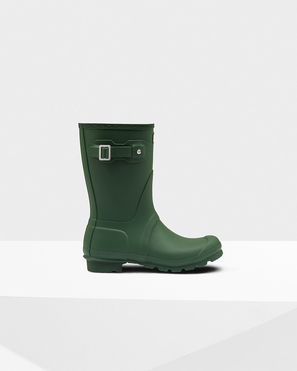 Womens Hunter Original - Short Rain Boots Green - 2043-JXRUM